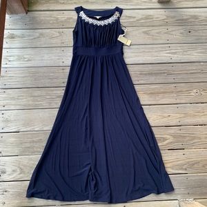 navy evening dress